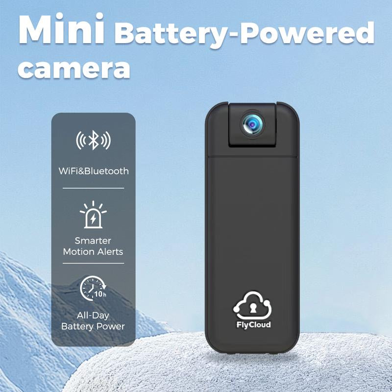 Flycloud One 4K Mini Camera for Waterproof, Anti-Shake, 3-4 Hours of Battery Life, Suitable for Pet, Travel, Adventure, and Meeting and Daily Recording