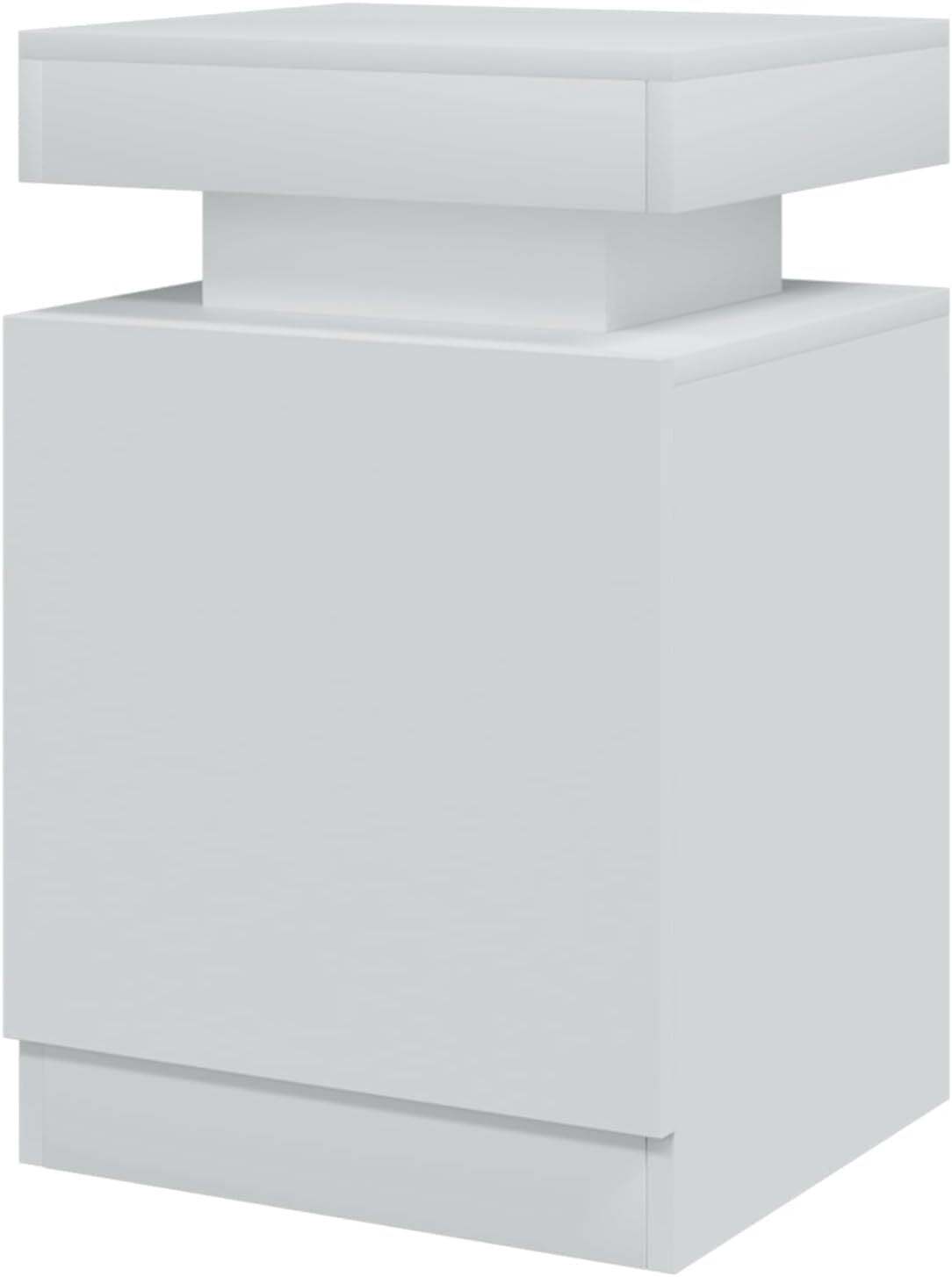 Juego De 2 Mesitas De Noche Con Luces LED Mesas De Noche Para Dormitorio Oferta