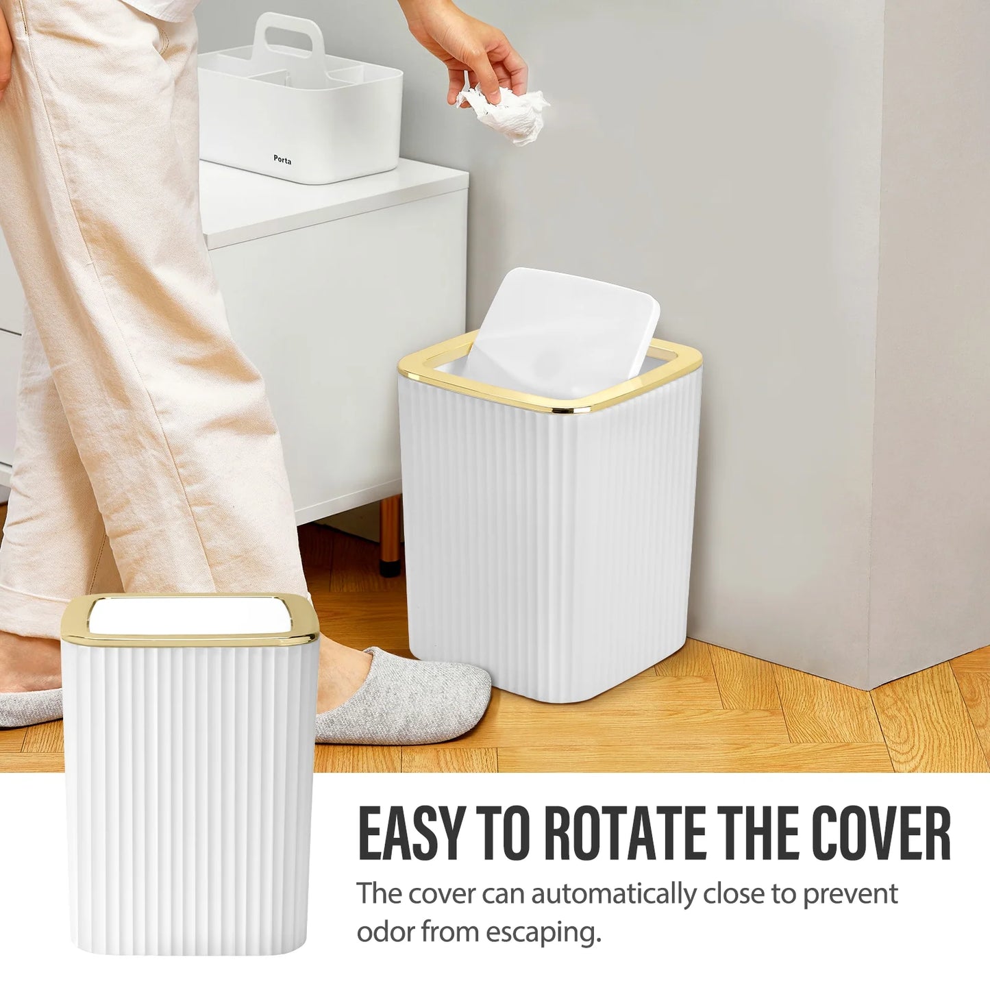 19 Pcs White Bathroom Accessories Sets with Shower Curtain, Specially Designed for Small Spaces