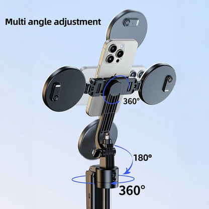 70" Smart AI Facial Recognition Phone Tripod,360 Rotation Travel Selfie Stick Stand,Face Tracking Phone Tripod with Light and Remote, Selfie Stick for Video Recording & Tiktok Live Streaming & Content Creator