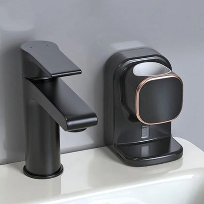 Toothpaste Dispenser,Wall Mounted Automatic Toothpaste Dispenser for Kids and Adults Shower, Is Wall Mount Bathroom Accessories with Super Sticky Suction Pad,Black