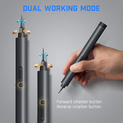 Cordless Electric Screwdriver Kit, 3 N.M Torque with 24 Magnetic Bits, Quick-Charge Battery & Magnetic Holder - Ideal for Electronics Repair (Phones, Laptops, Watches)