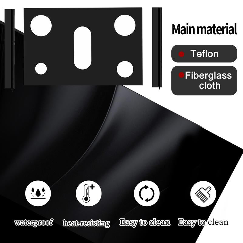 Gas Burner Mats – Heatproof, Oil-Resistant, Easy Clean, Non-Slip, Reusable Kitchen Protector