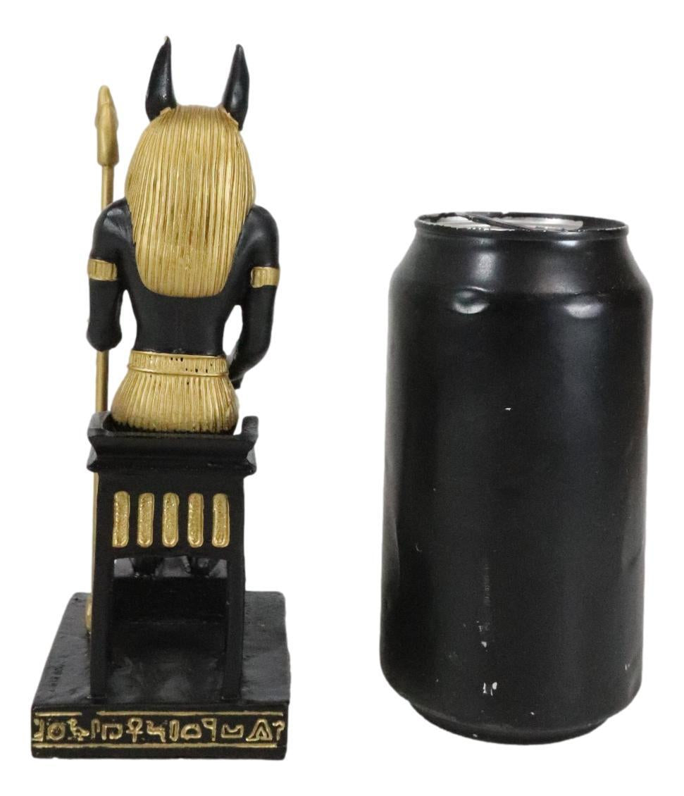 Ancient Egyptian Mythology Religion Anubis Dog Sitting Statue Home Decor Figure