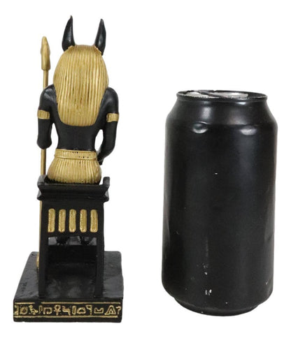 Ancient Egyptian Mythology Religion Anubis Dog Sitting Statue Home Decor Figure