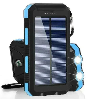 200000Mah Solar Power Bank Waterproof Large Capacity Powerbank Fast Charging External Battery with SOS for Iphone Samsung Xiaomi
