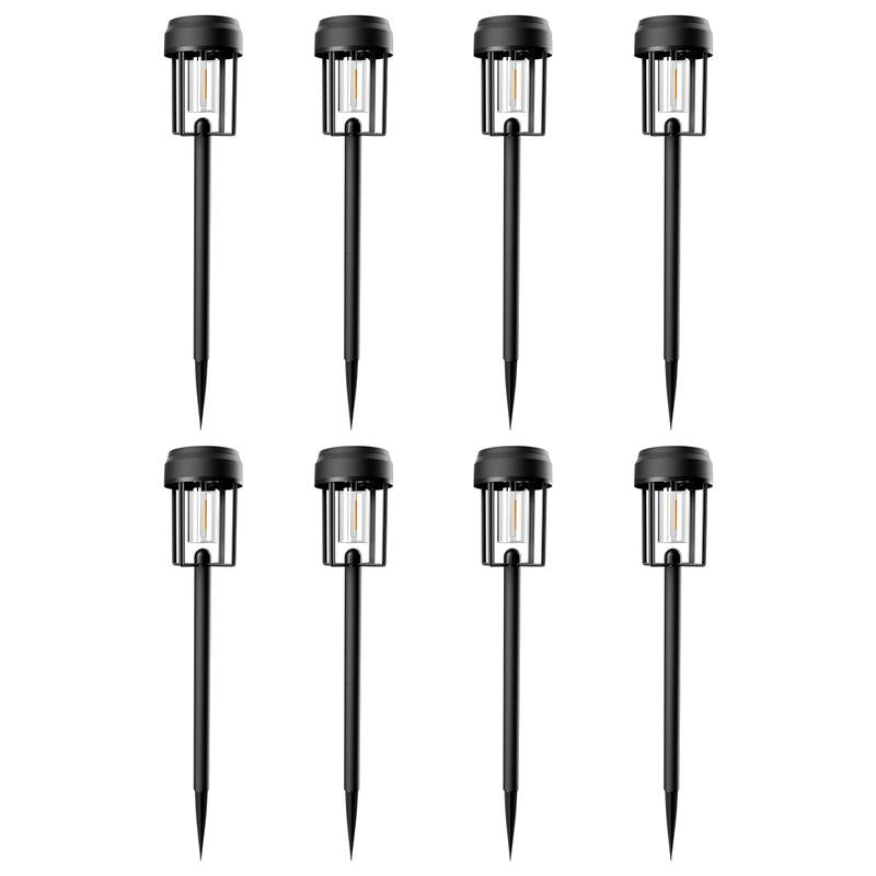 Nofibuk Upgrade Solar Pathway Lights,Brighter Outdoor Garden Lights Solar Powered Auto On/Off & Waterproof 3000K for Yard Driveway Walkway Garden Patio Backyard Fence Lawn Landscape Sidewalk Halloween Christmas Path Lighting