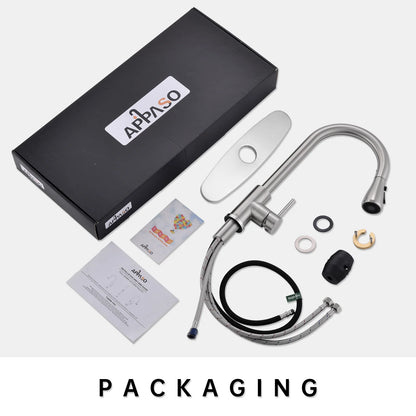 Stainless Steel Brushed Nickel High Arch Kitchen Faucet