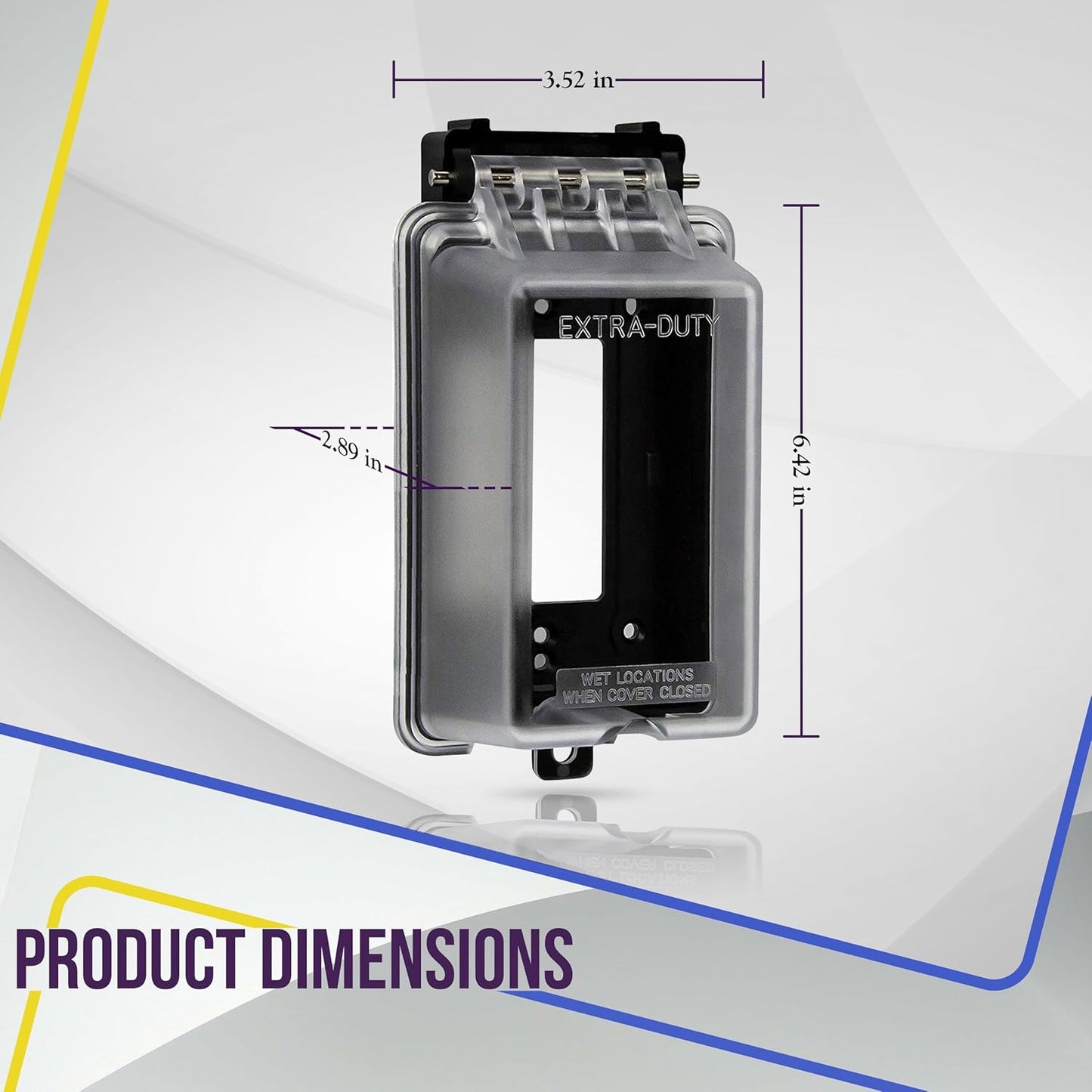 Outdoor Outlet Cover Extra-Duty In-Use Weatherproof Outdoor Decorator/Gfci Recep