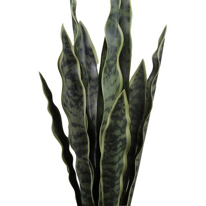 (3 Pack)   24.3" Artificial Snake Plant in Rattan Basket