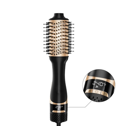 Hair Dryer Brush, Hot Air Brush Digital Display, Blowout Brush Ceramic Barrel, Heated Brush