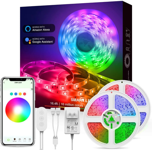Indoor 33 Ft Smart Color Changing LED Strip Light