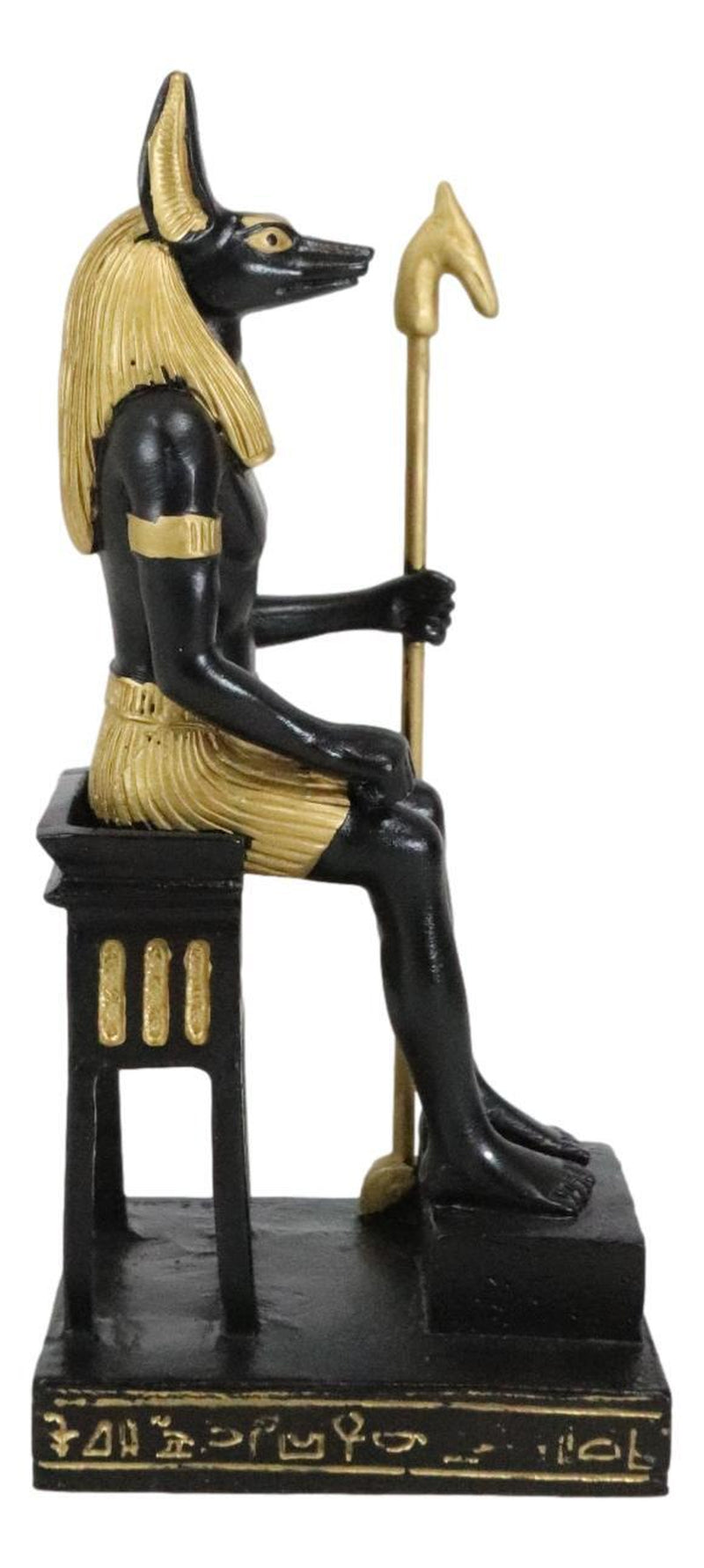 Ancient Egyptian Mythology Religion Anubis Dog Sitting Statue Home Decor Figure