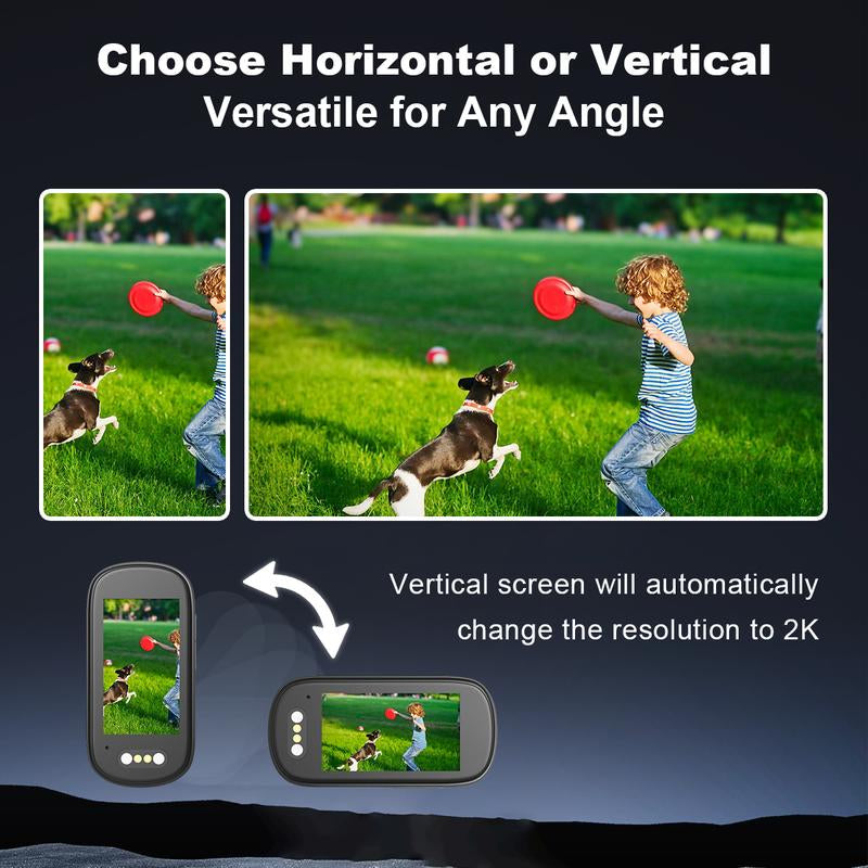 Flycloud One 4K Mini Camera for Waterproof, Anti-Shake, 3-4 Hours of Battery Life, Suitable for Pet, Travel, Adventure, and Meeting and Daily Recording