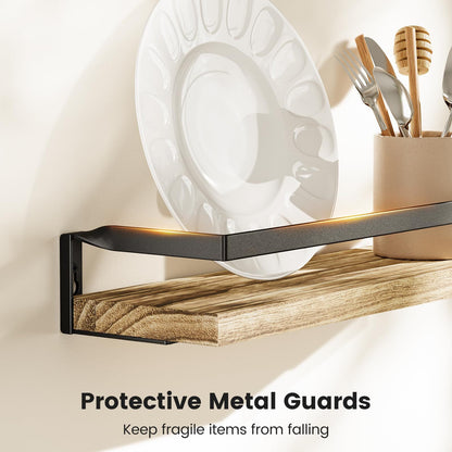 Bathroom Shelves with Towel Bar Floating Wall for Bathroom/Livin