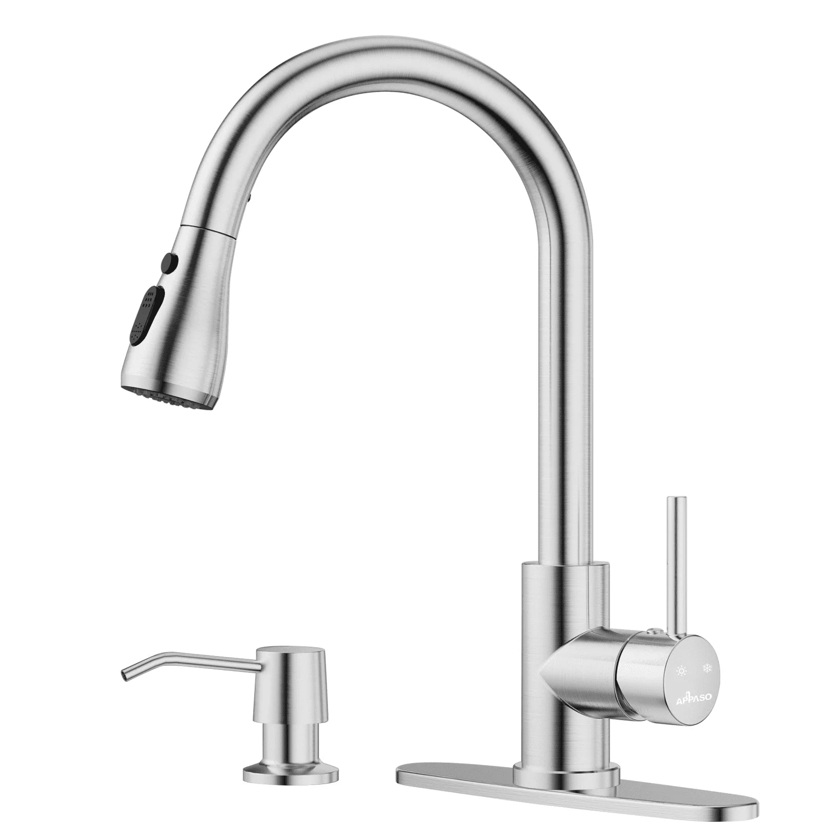 Stainless Steel Brushed Nickel High Arch Kitchen Faucet