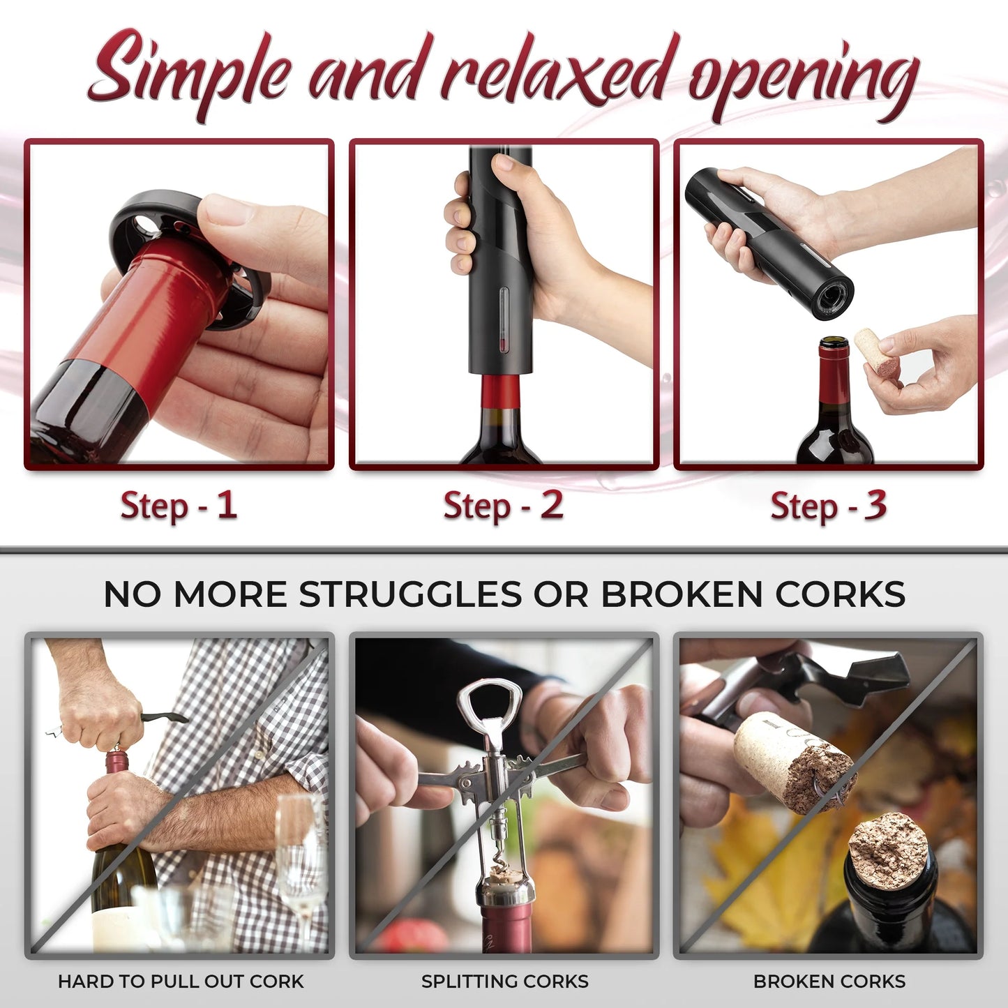 Vinflow5 Electric Wine Opener with Foil Cutter