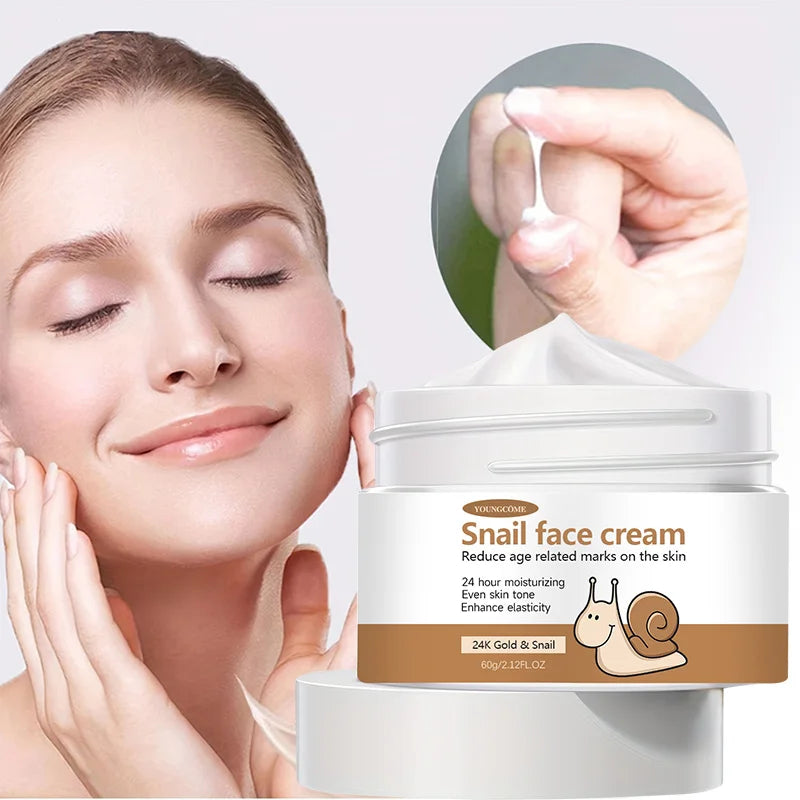 Korean Snail Essence Cream Collagen Moisturizing  Hyaluronic Acid Moisturizer Nourishing Whitening Anti Wrinkle Facial Skin Care