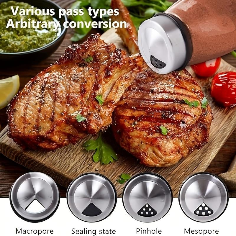 Double Layer Rotating Spice Rack360°Spice Rack Organizer Revolving Spice Rack,- Rotating Holder with 12 Glass Bottles Kitchen Seasoning Organizer Storage Canister Plastic Stainless