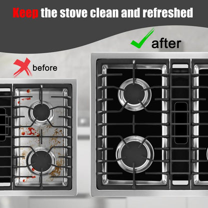 Gas Burner Mats – Heatproof, Oil-Resistant, Easy Clean, Non-Slip, Reusable Kitchen Protector
