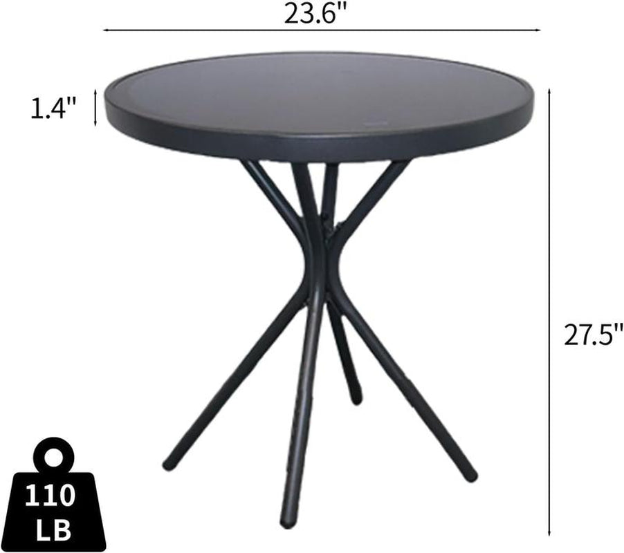 Eorthex 23" round Bistro Side Table for Patio or Home Use