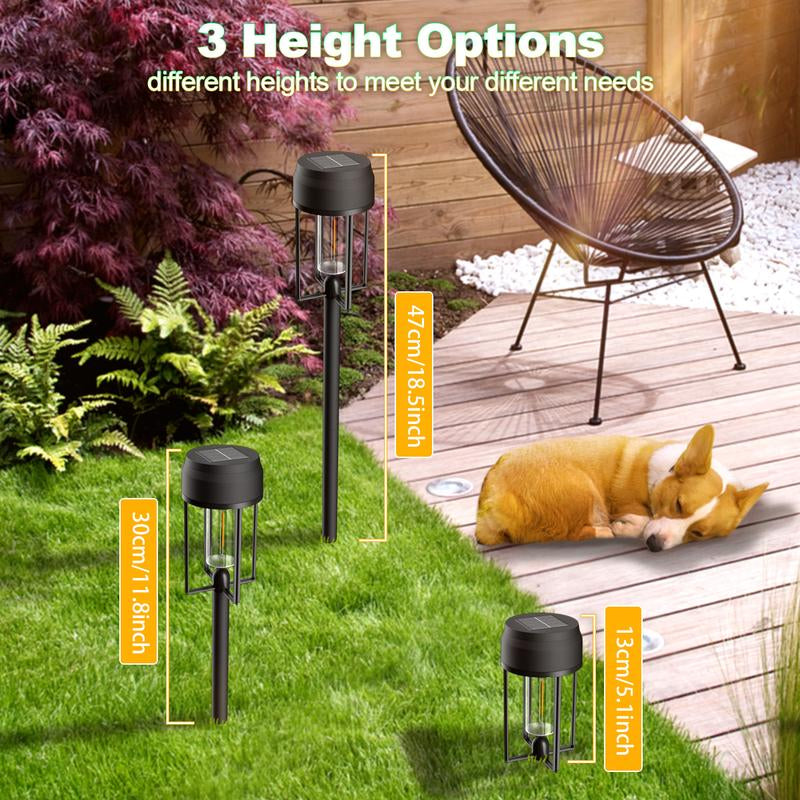 Nofibuk Upgrade Solar Pathway Lights,Brighter Outdoor Garden Lights Solar Powered Auto On/Off & Waterproof 3000K for Yard Driveway Walkway Garden Patio Backyard Fence Lawn Landscape Sidewalk Halloween Christmas Path Lighting