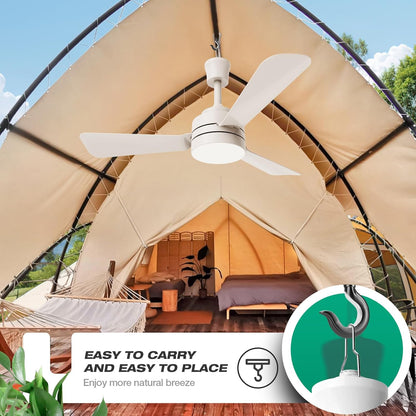 Ceiling Fans with Lights,28" LED Fan Light Hanging with Hook,Hook Type Ceiling F